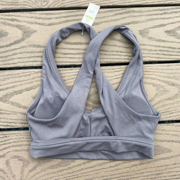 NWT aerie extra small charcoal grey real me medium support padded sports bra - Picture 2 of 5